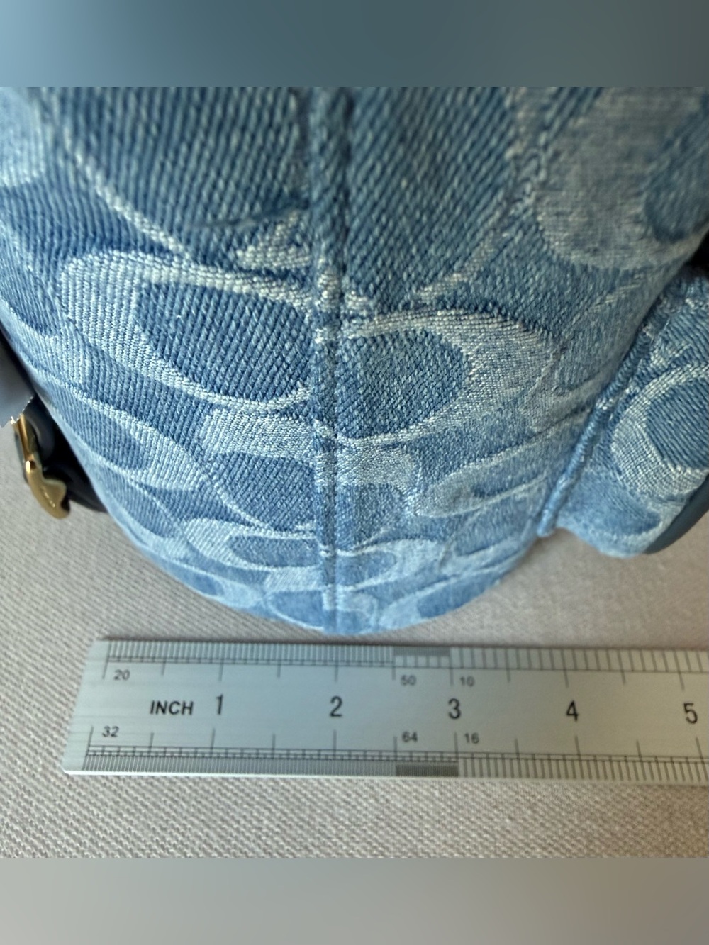 NWT Coach Hadley Backpack Signature blue Denim  /Gold hardware Gift Set - Picture 10 of 16